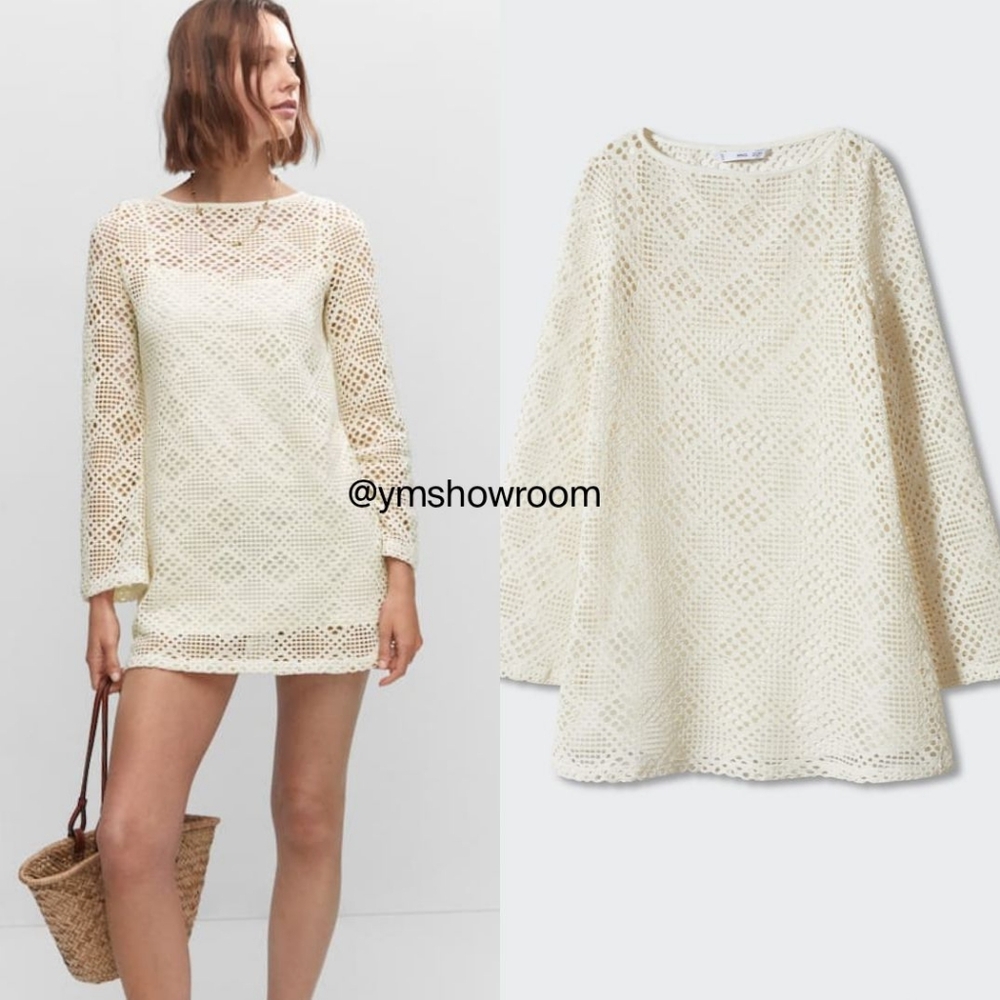 MANGO Sandrita Openwork dress - Picture 2 of 6